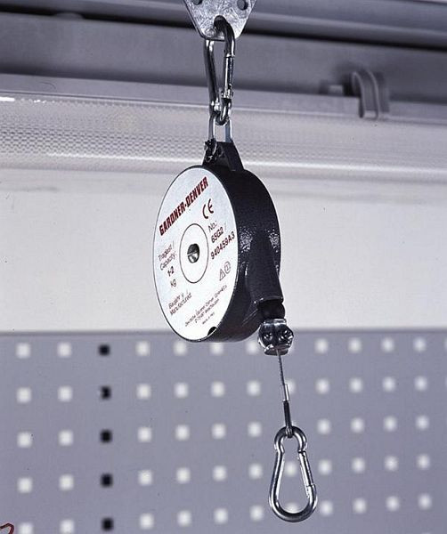 Equilibreur à ressort KLW, charge : 1,0 - 2,0 kg, rallonge de câble : 1600 mm, avec câble en acier inoxydable, plage de charge réglable, AB-BAL-010-020F