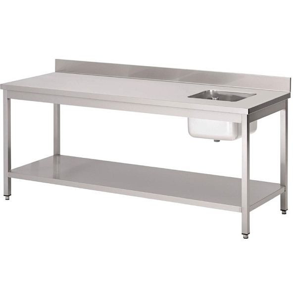 Gastro M évier petite vasque droite 180cm long, DS433