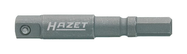 Clé à chocs Hazet, adaptateur pour tournevis machine, six pans plein ISO 1173-A 5,5, carré plein 6,3 mm (1/4 pouce), 8508S-1