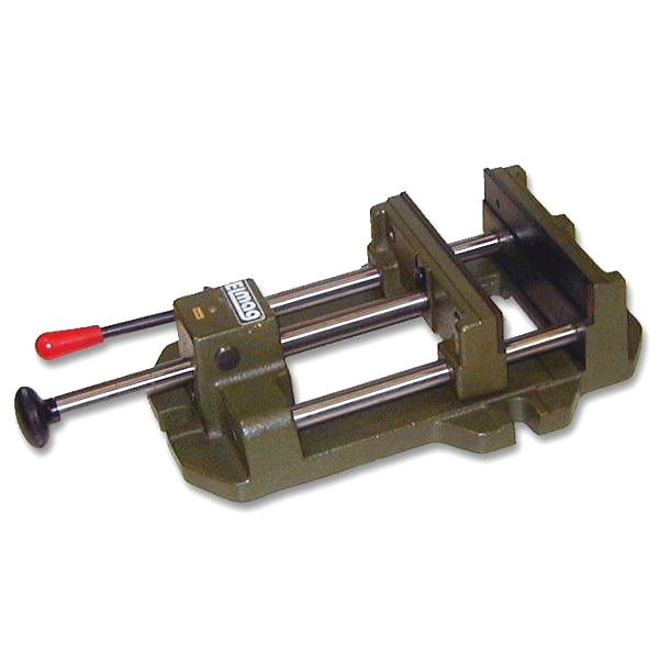 Etau à dégagement rapide ELMAG, QUICK GRIP, 8' / 200 mm, comprenant 1 mors à prisme, portée 200 mm, 16093