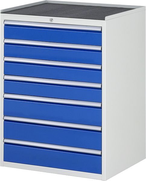 Armoire à tiroirs RAU série 7000, support métallique, 7 x tiroirs taille XL 4xH120, 3xH150 mm, 770x1035x650 mm, 03-XL7.10A-MT.11