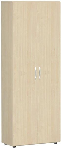 armoire à double porte geramöbel avec pieds, amortisseur de porte inclus, non verrouillable, 800x420x2160, érable/érable, S-386002-AA