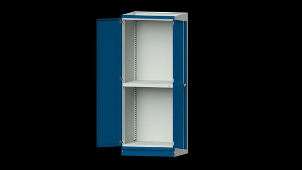 Établis ANKE armoire de base système d'armoires modulaires, modèle 102, 865 x 720 x 2200 mm, boîtier vide avec portes, RAL 7035/5010, 631.105