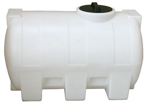 Réservoir horizontal DENIOS en polyéthylène (PE), volume de 500 litres, naturellement transparent, 256-977