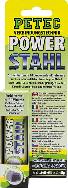Petec Power acier, carte 50 g Sb, VE: 10 pièces, 97450