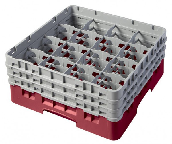 Panier de lavage Cambro 16 compartiments Camrack® Hauteur: 17 cm Canneberge, SU: 3 pièces, 16S638416