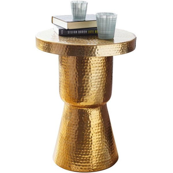Wohnling table d'appoint design DELYLA 43x59x43 cm aluminium or, WL5.480