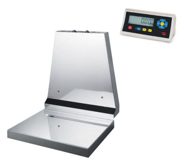 Balance murale FLINTAB standard, 60 kg, acier inoxydable, avec STAN07, cellule de pesée VA-IP68, calibrée, PS6823.01-1300-524