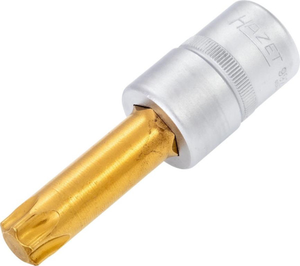 Douille tournevis Hazet TORX®, carré creux 12,5 mm, profil intérieur TORX®, T60, version longue avec moletage, 992LG-T60