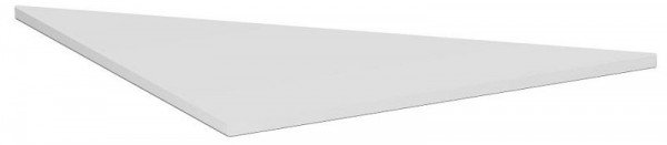 geramöbel plaque de liaison triangle 90° avec matériel de liaison, 4 pieds Pro, 800x800, gris clair, N-657508-L