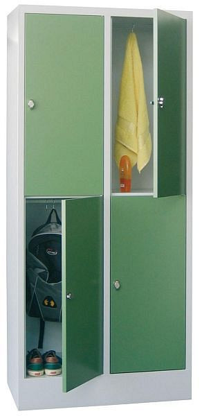 Armoires vestiaires PAVOY avec piètement, largeur du compartiment 400 mm, 21265-224-401