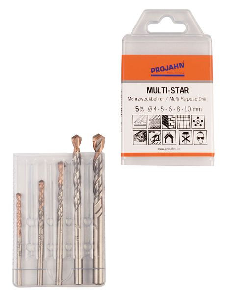 Projahn Multistar set 5 pièces 4, 5, 6, 8, 10 mm, 57002