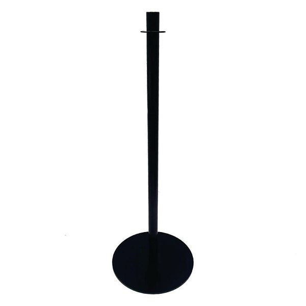 Poteau délinéateur boléro avec dessus plat noir, DF010