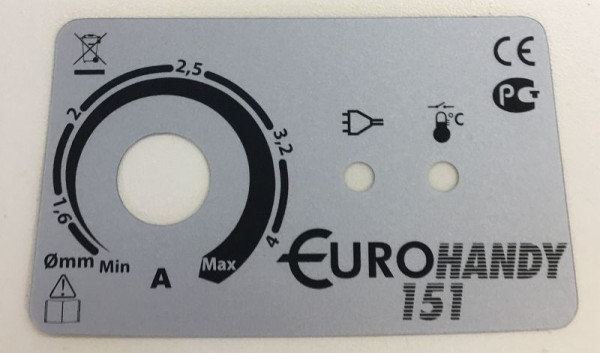 Autocollant avant ELMAG n° 12, pour EUROHANDY 151 (77650339), 9505668