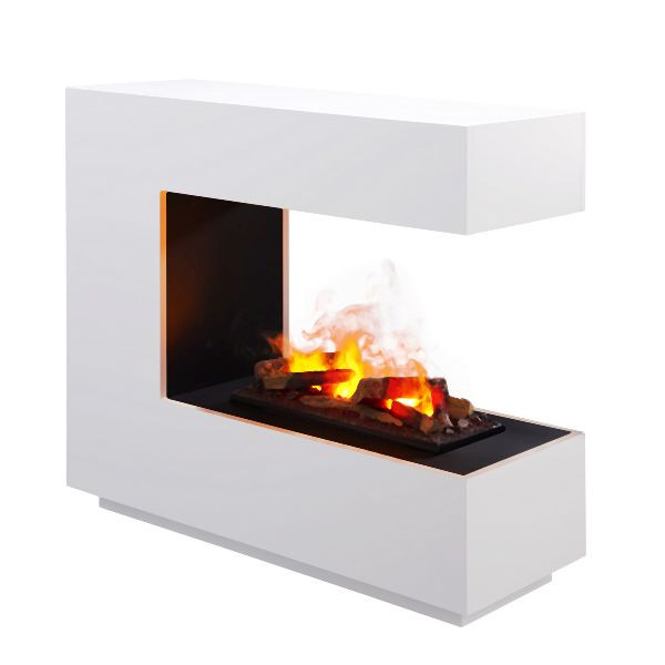 Cheminée électrique RICHEN Cassiopeia, 2000W, couleur: blanc, RD-W-C400-L600
