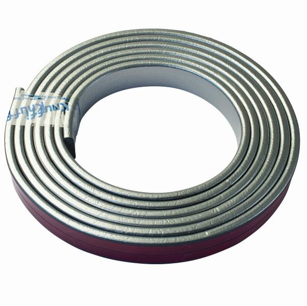 Protection de surface Knuffi, profil d'avertissement et de protection type F, argent, 5 mètres, PF-100512