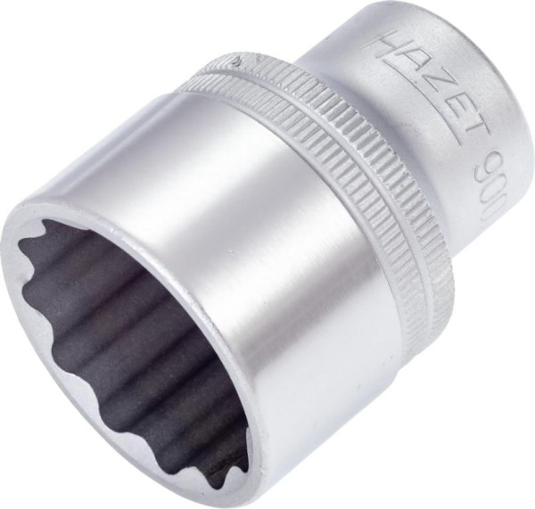 Embout pour clé à douille Hazet, double hexagonale, carré creux 12,5 mm (1/2 pouce), profil extérieur de traction double hexagonale, 28 mm, 900Z-28