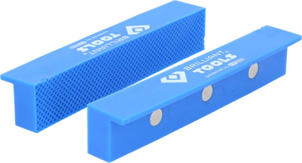 Brilliant Tools Étau mâchoires de protection avec structure, 2 pièces, plastique, BT156941