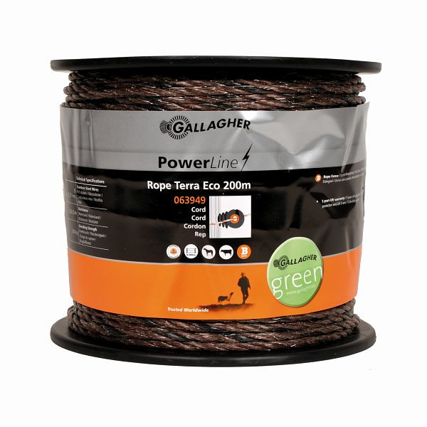 Gallagher EconomyLine Cord ECO 200m terre, 063949