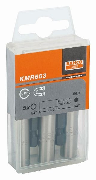 Support magnétique universel Bahco 1/4" avec anneau de retenue, 60 mm, KMR653-1P