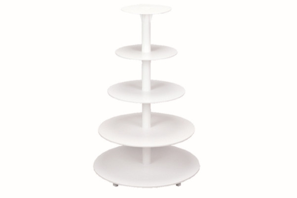 Présentoir à gâteaux à étages Schneider, 5 étages, plastique, 200105