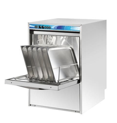 plateau gel-o-mat-GN, lave-boîtes, modèle E GS 60 KO, pompe à détergent, pompe à agent de brillance, 3059KO