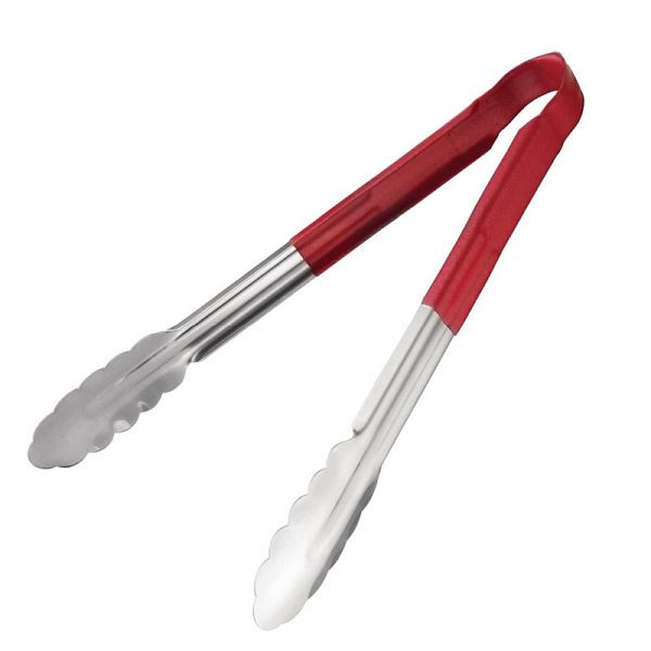 Pince de service Hygiplas avec code couleur rouge, CB154