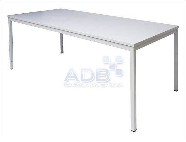 Table tubulaire en acier ADB 1600 mm x 800 mm x 750 mm, 78520