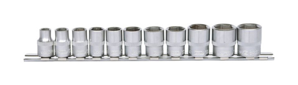 KS Tools Jeu de douilles hexagonales 3/8", 11 pièces 8-19 mm, 911.0608