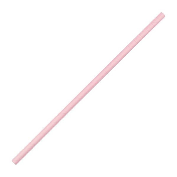Pailles en papier flexibles compostables roses compostables Fiesta (lot de 250), FB144