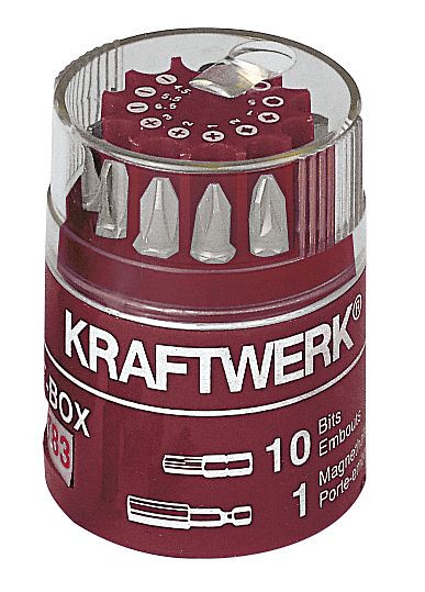 Kraftwerk boîte à embouts ronds universelle 1/4", 11 pièces, 2783