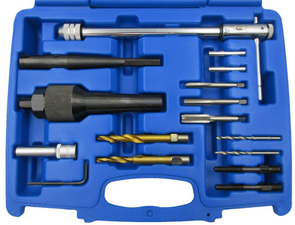 SW-Stahl Jeu d'outils de perçage pour bougies de préchauffage, M8 x 1,0 et M10 x 1,0, 16 pièces, 03672L