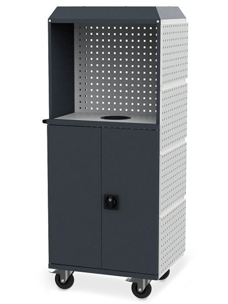 Armoire roulante Bedrunka+Hirth série Health Protection Kubik, dimensions en mm (LxPxH) : 730 x 550 x 1690, 86.H01KUB5