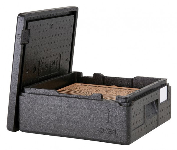 Boîte de transport de pizza Cambro Cam GoBox à chargement par le haut EPPZ35100, 2 pizzas avec boîte à pizza 33 x 33 x 4 cm, EPPZ35100110