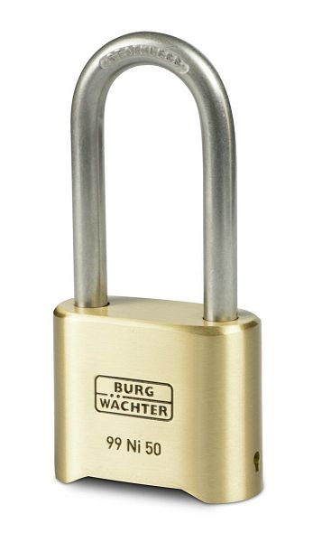 Cadenas à numéro BURG-WÄCHTER 99 Ni 50 HB 65 SB, HxLxP (extérieur) : 105,5 x 51,9 x 24,3 mm, UE : 5 pièces, 37491