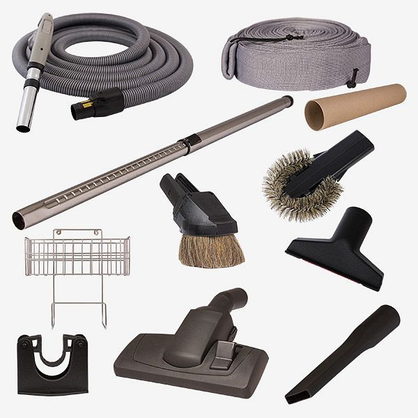 Kit d'accessoires d'aspiration HKW LUXURY (11 pièces) - tuyau d'aspiration de 10,5 m de long, 3105