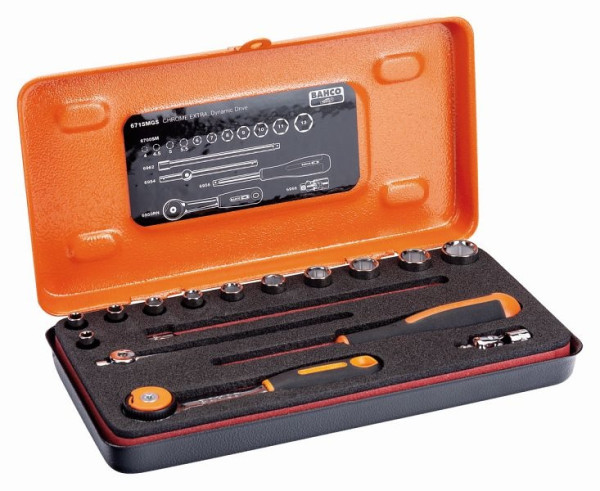 Jeu de clés à douille Bahco 1/4", 16 pièces, 6715MGS
