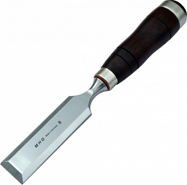 MHG Zimmermannsbeitel mit Kraftformheft Weißbuche, braun, Klinge poliert, Größe: 40 mm, 1124.40