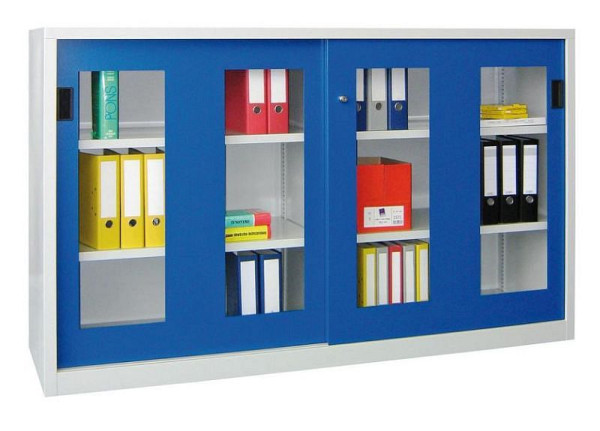 PAVOY Armoire à portes coulissantes avec portes visualisables, hauteur 1200 mm, 30301-200-691