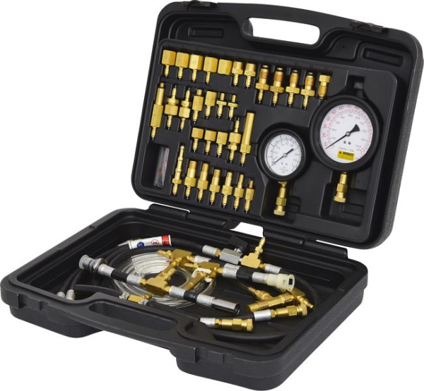 KS Tools Master Kit de testeur de pression du système d'injection de carburant pour moteurs à essence, 42 pièces, 150.2325