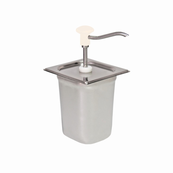 Distributeur doseur Schneider Récipient GN simple (blanc), contenu 3 litres - 178 x 166 x 323 mm, 152541
