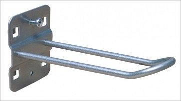 Support ADB pour emballage libre-service, adapté à la perforation Euro (10x10 mm / 38x38 mm), Ø : 5 mm, dimensions Lxl : 125 mm x 30 mm, 23185