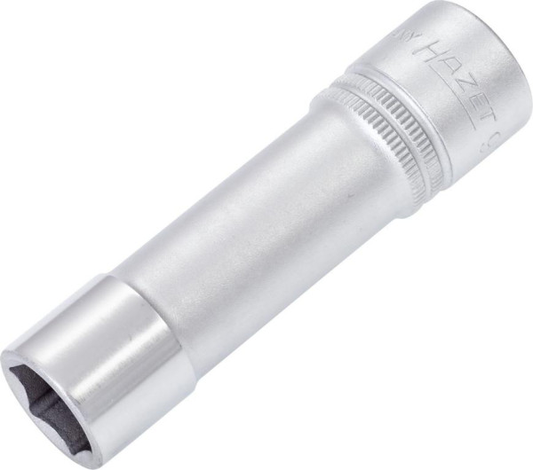 Douille Hazet, hexagonale, carré creux 12,5 mm (1/2"), 15 mm, type long avec moletage, 900LG-15