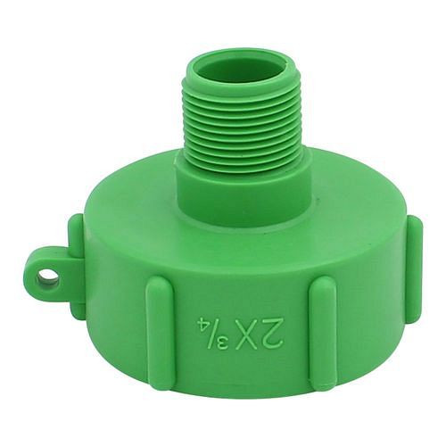 Adaptateur DENIOS IBC, avec filetage fin 3/4 AG, pour raccordement S60x6, paquet de 5, 311461