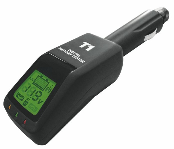 Moniteur de batterie Helvi T1, testeur de batterie de voiture, test de batterie, connexion USB 90 x 55 x 30 mm, 20269