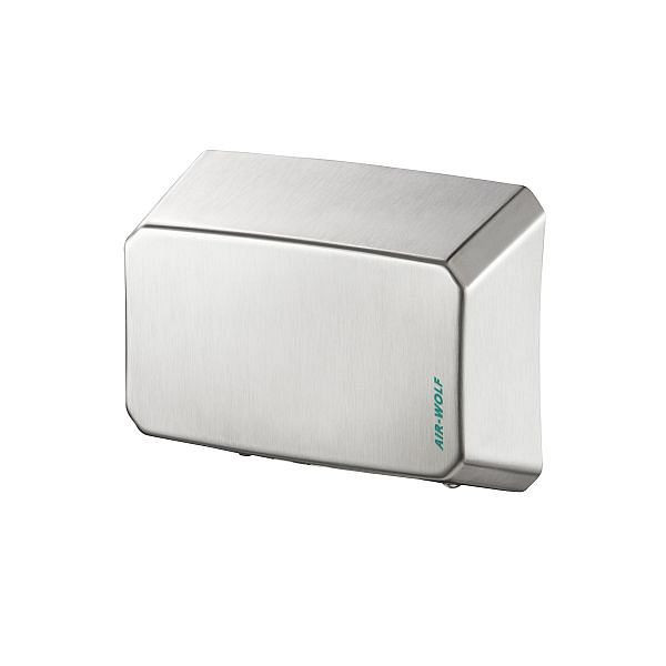 Sèche-mains Air Wolf, série B, H x L x P : 216 x 275 x 100 mm, acier inoxydable brossé, 10-031