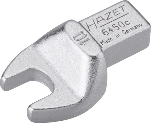 Clé à fourche insérable Hazet, carré insérable 9 x 12 mm, profil hexagonal extérieur, 10 mm, 6450C-10