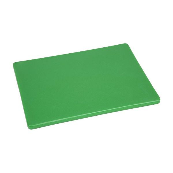 Planche à découper Hygiplas LDPE vert 305x229x12mm, GH793