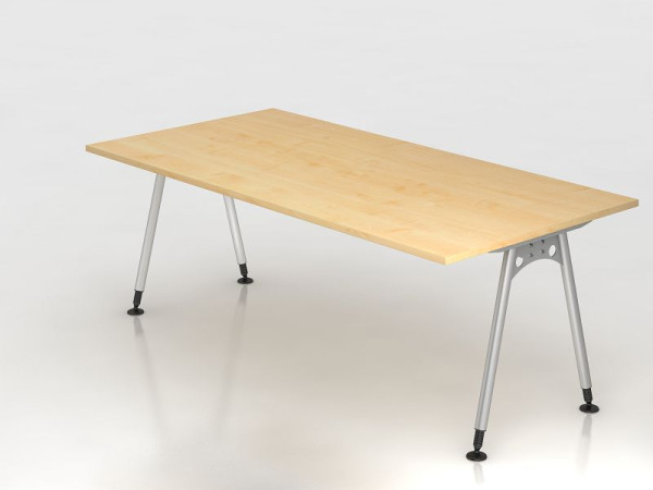 Bureau Hammerbacher pied A 200x100cm érable, forme rectangulaire, VAS2E/3/S