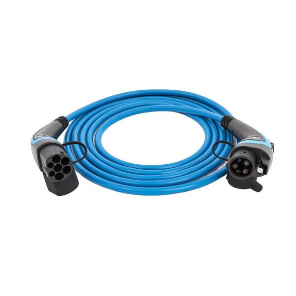 câble go-e type 2 vers type 1, bleu, 7,4 kW, 5 m, CH-11-01